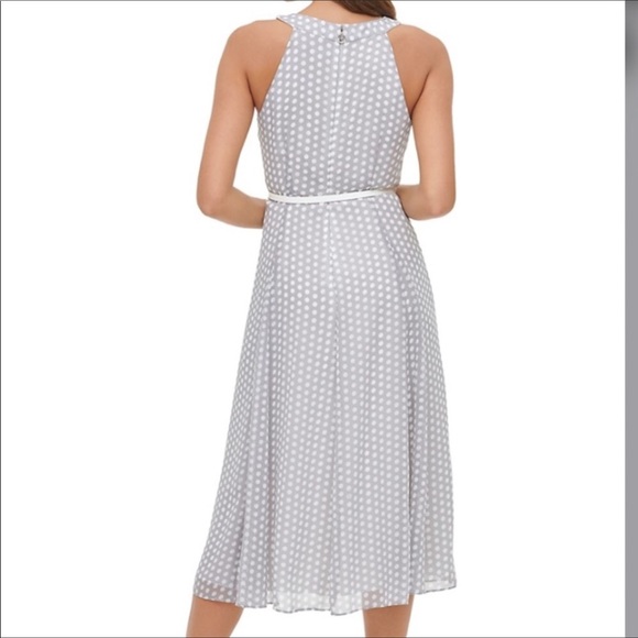 TOMMY HILFIGER Gray Polka Dot Sleeveless D… - Picture 14 of 16